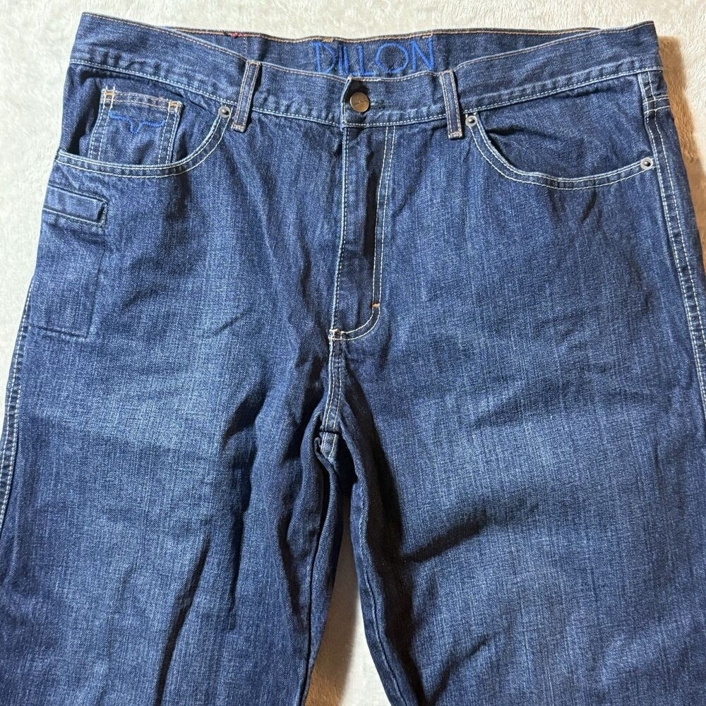 Kimes Ranch Dillon 38x32 Bootcut Western Cowboy Ranch Dark Wash Men’s Jeans - Picture 2 of 12